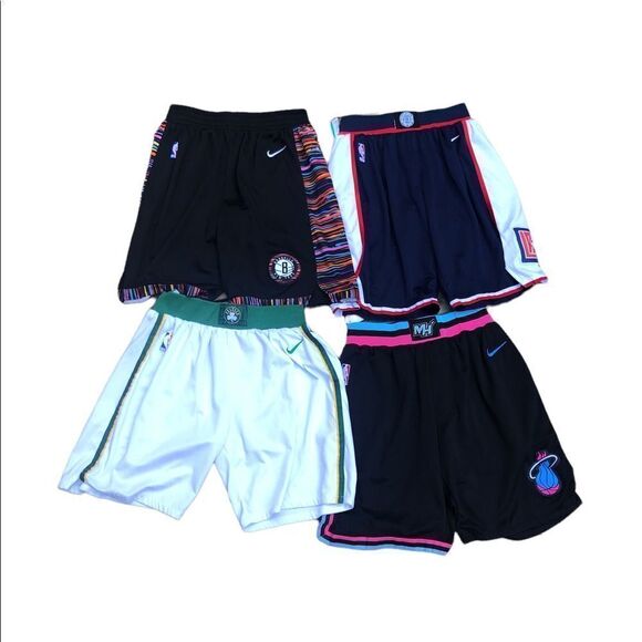 Lot of 3 NBA X Nike basketball Shorts - Celtics, Nets, Clippers - Picture 4 of 7